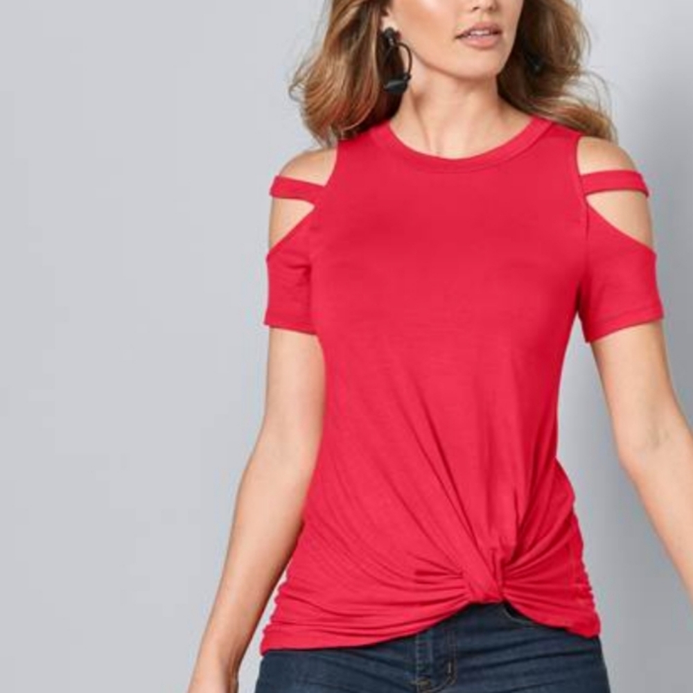 NWT VENUS Twisted Knot Detail Top